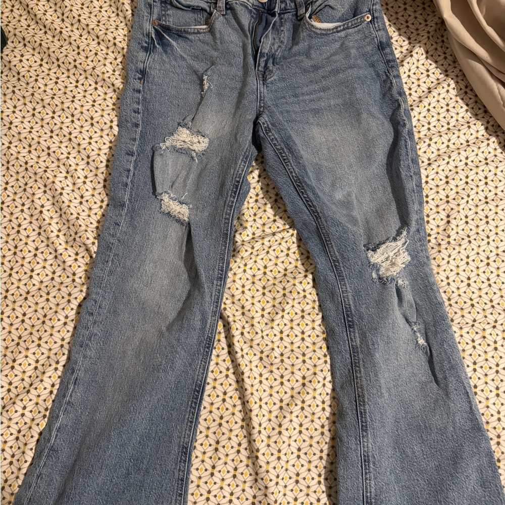 Distressed Blue Women's Jeans